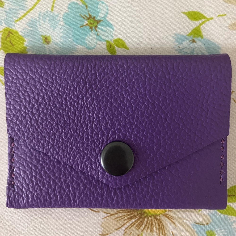 Purple Leather Wallet